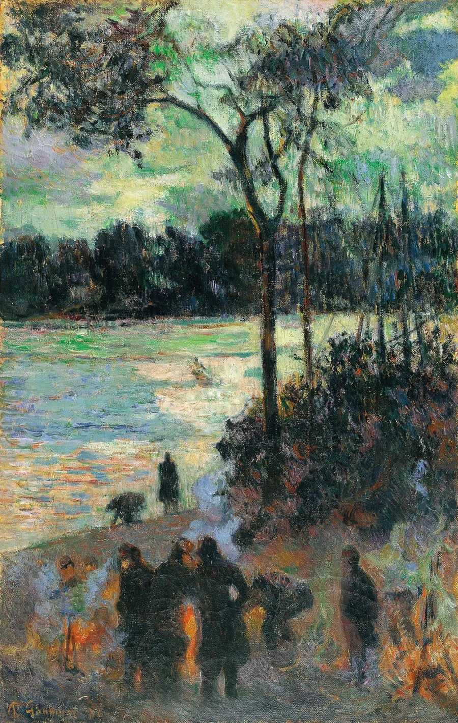 Tulipalo veden äärellä - Paul Gauguin