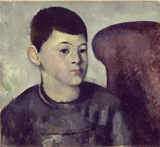 Taiteilijan poika punaisessa tuolissa - Paul Cézanne