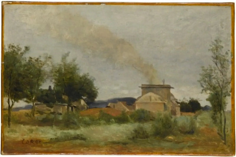 Puurakennus-uuni - Jean-Baptiste Camille Corot