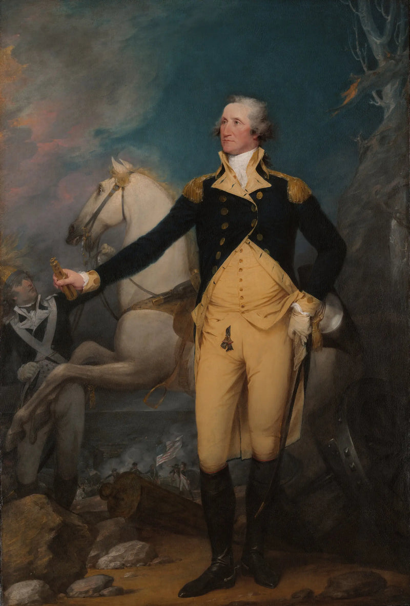 Yhdysvaltain kenraali George Washington Trentonissa - John Trumbull