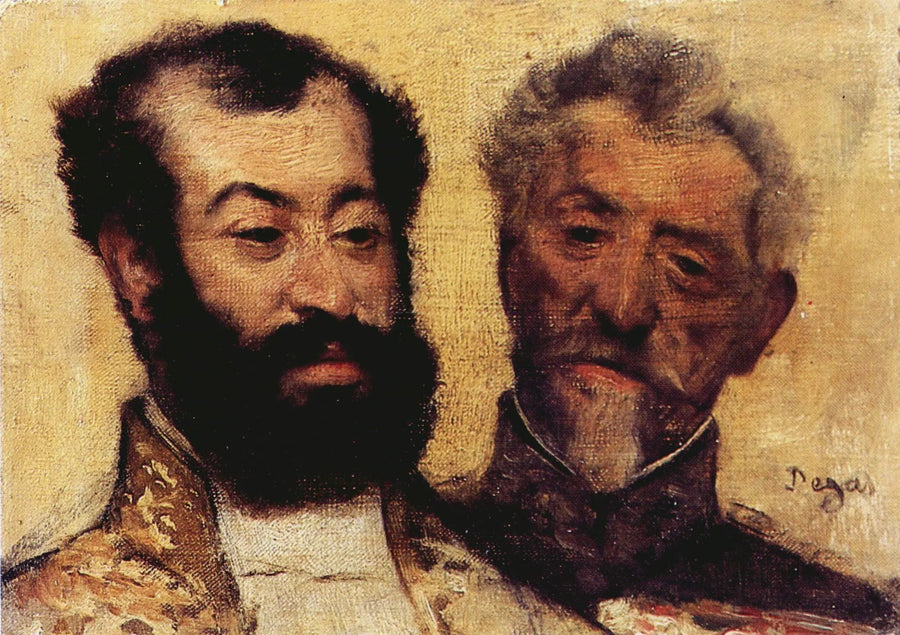 Kenraali Mellinet ja suuri rabbi Astruc - Edgar Degas