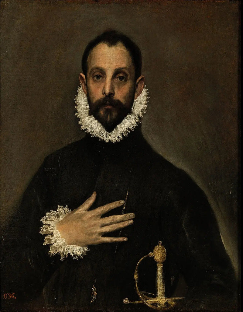 Herra kädellään rinnan päällä - El Greco
