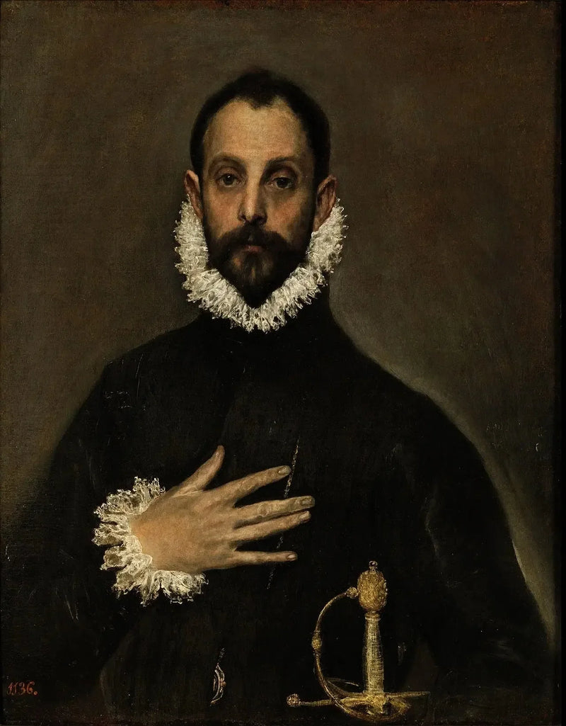Herra kädellään rinnan päällä - El Greco