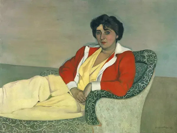 Punainen liivi - Félix Vallotton