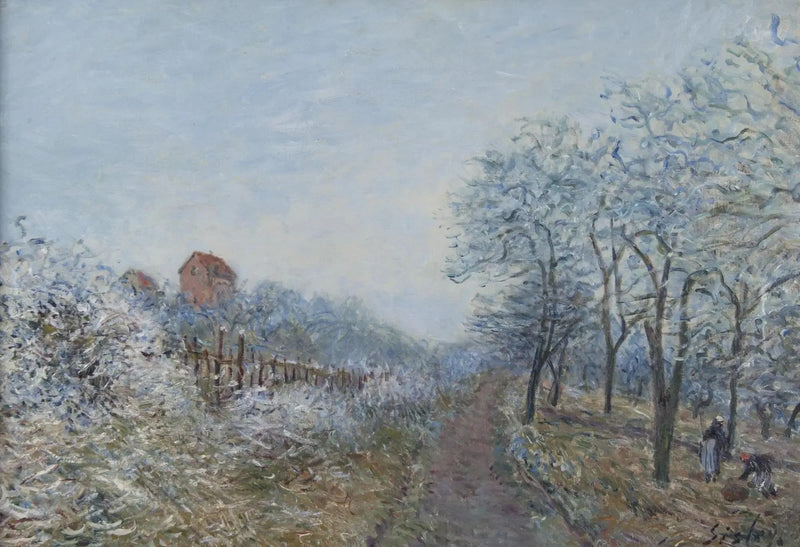 Jää Veneuxissä - Alfred Sisley