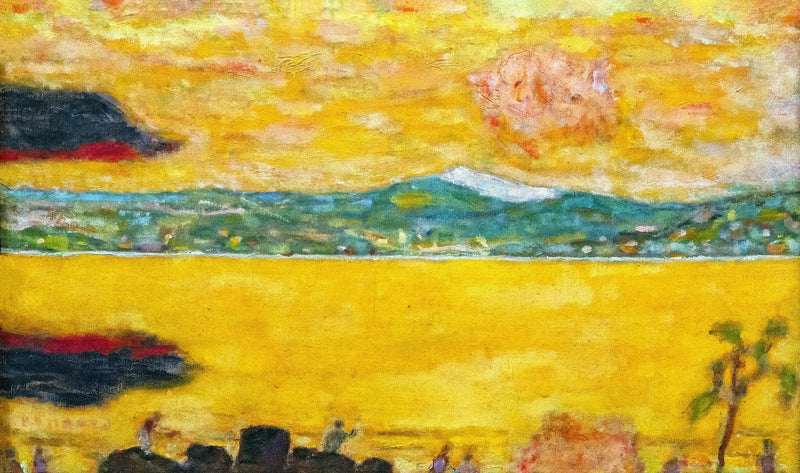 Saint-Tropez'n lahti auringonlaskussa - Pierre Bonnard