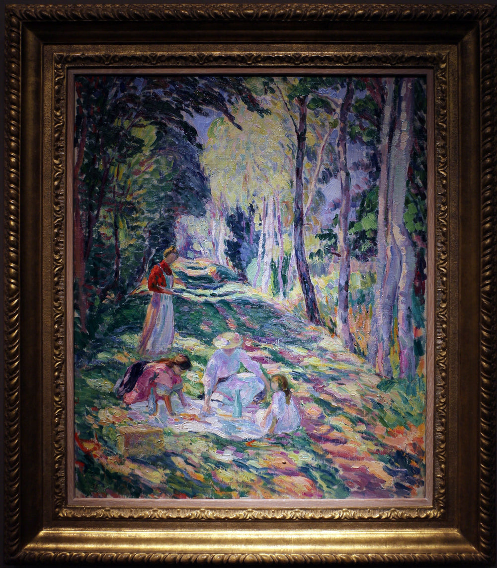 Le Goûter sur l'herbe - Henri Lebasque image 1 reproduction de peinture à l’huile