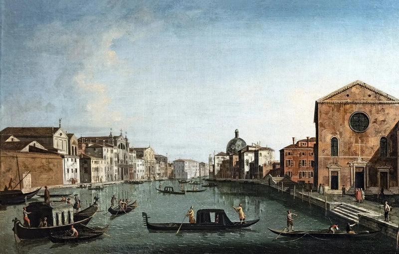 Suuri kanava Sainte Luciessa - Canaletto
