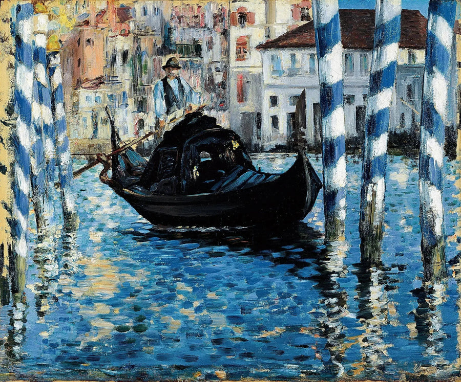 Venetsian suuri kanaali - Édouard Manet
