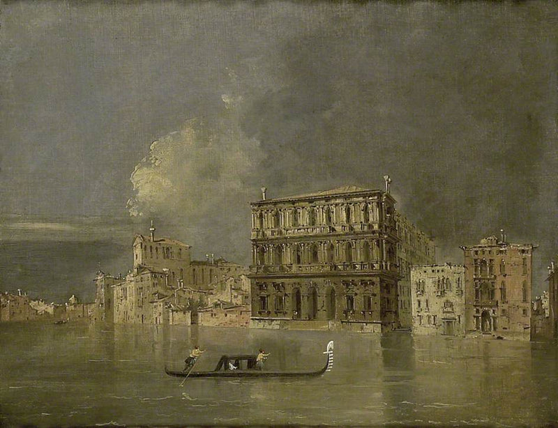 Suuri kanaali ja Palazzo Corner della Ca' Grande - Francesco Guardi
