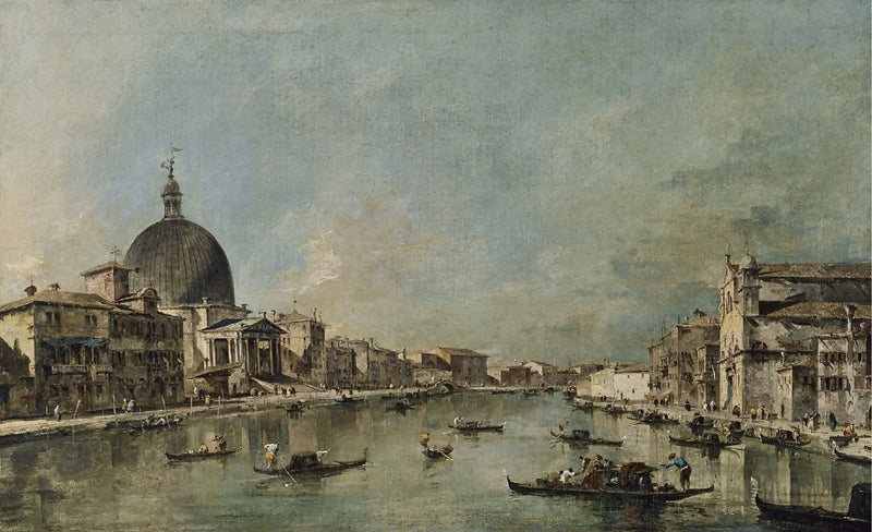 Suuri kanaali San Simeone Piccolo ja Santa Lucia - Francesco Guardi