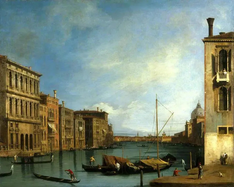 Suuri kanaali Campo San Vio:lta, Venetsia - Canaletto
