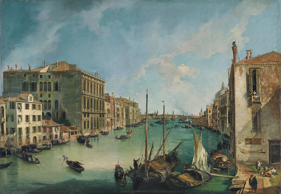 Suuri kanaali San Vio-aukiolta Venetsiassa - Canaletto