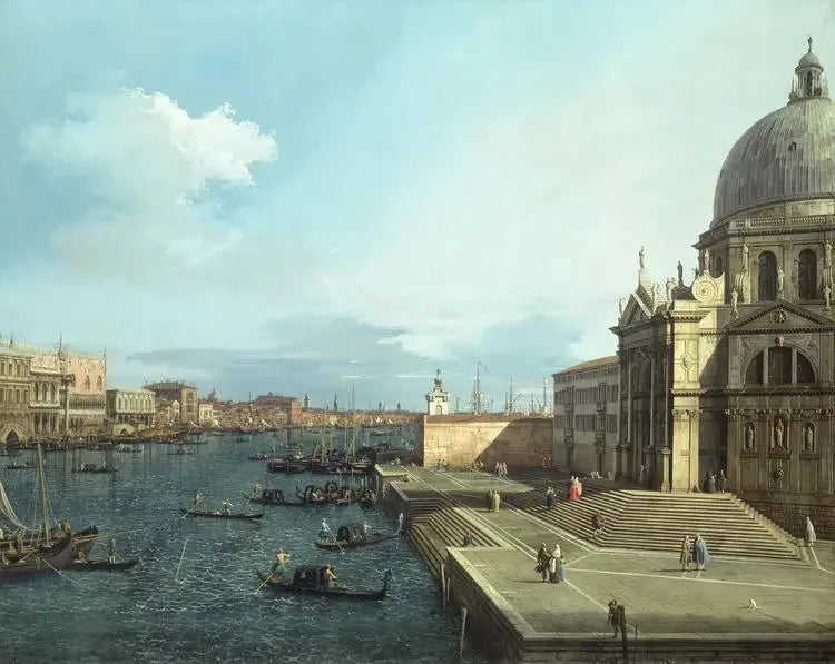 Suuri kanaali ja Santa Maria della Salute - Canaletto
