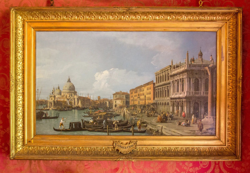 Suuri kanaali, Piazzetta ja merivartiostorakennus, Venetsia - Canaletto