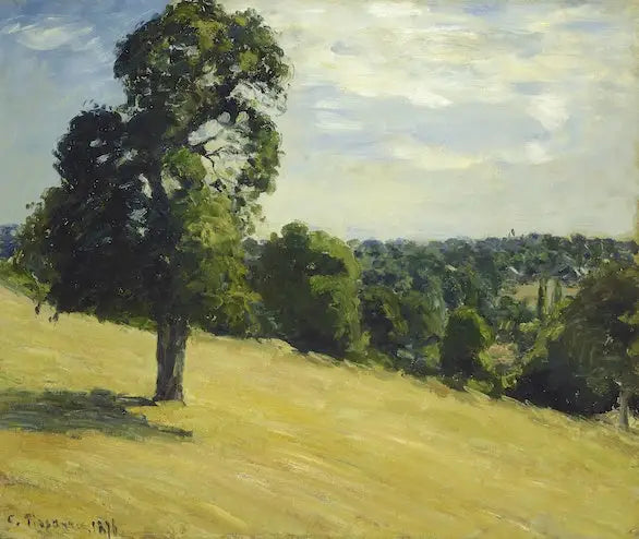 Suuri päärynäpuu Montfoucaulissa - Camille Pissarro