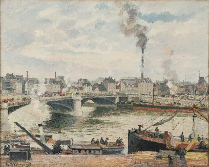 Suuri silta, Rouen (Suuri silta, Rouen) - Camille Pissarro