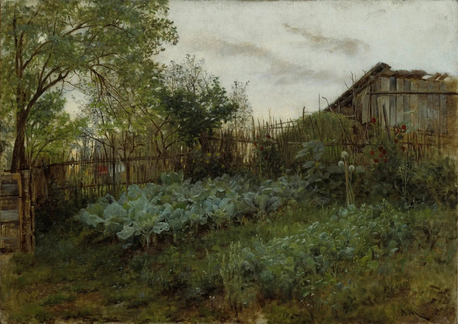 Takapuutarha - Adolph von Menzel