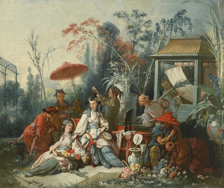 Kiinalainen puutarha - François Boucher