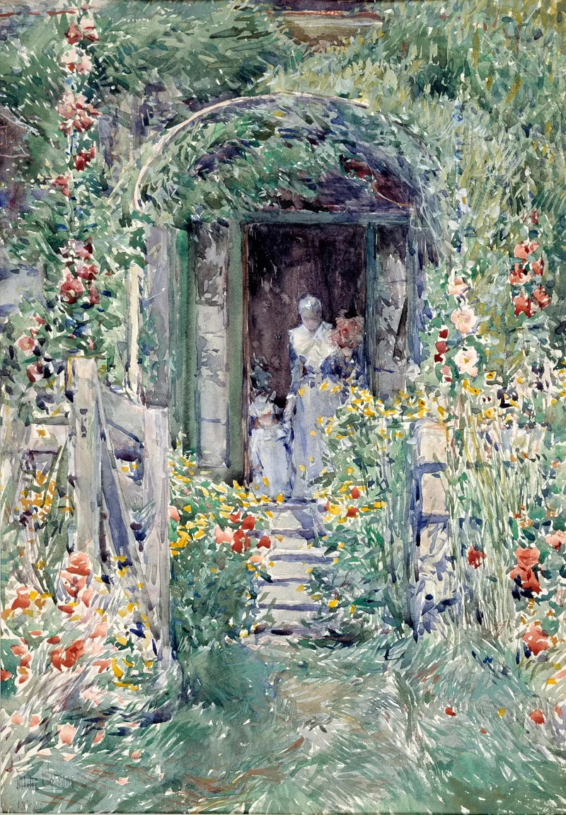 Puutarha loistossaan - Childe Hassam