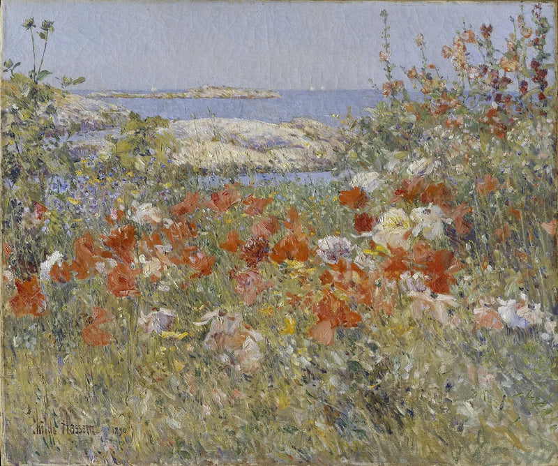 Cecilia Thaxterin puutarha, Shoalsin saaret, Maine - Childe Hassam