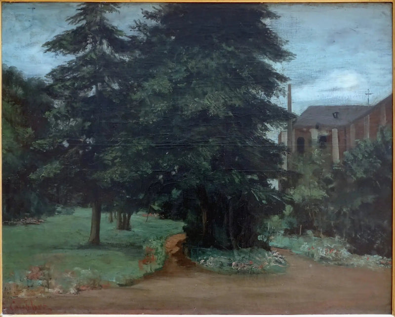 Loos-lez-Lillen luostarin puutarha - Gustave Courbet