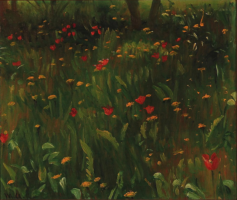 Ancherin perheen puutarha Skagenissa. -Michael Peter Ancher