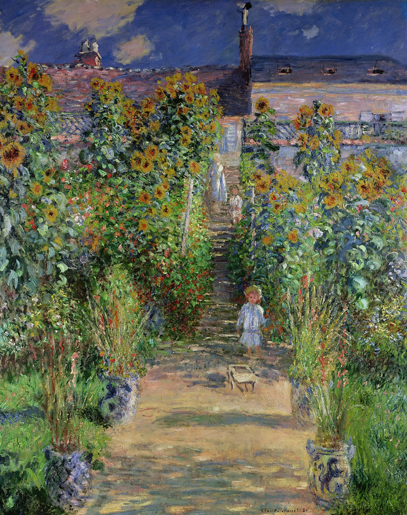 Monetin puutarha Vétheuilissa - Claude Monet