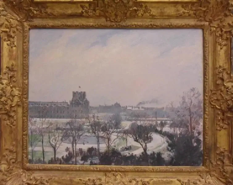 Tuileries'n puutarha, lumiefekti - Camille Pissarro