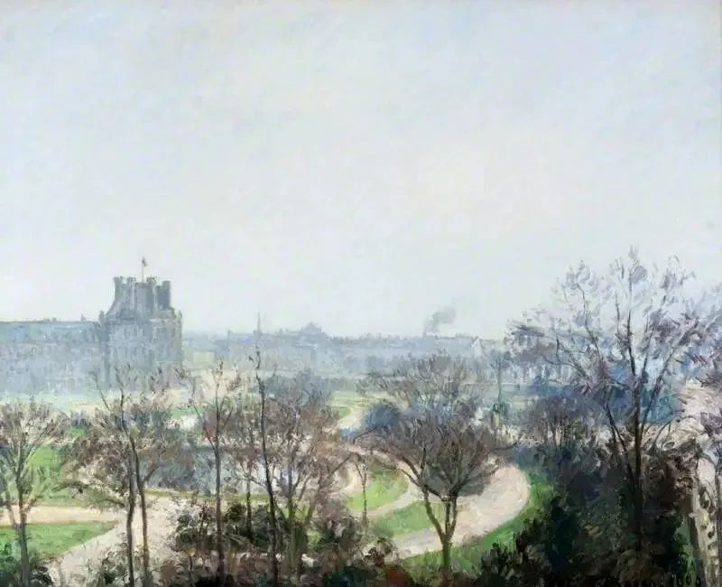 Tuileries'n puutarha, Pariisi - Camille Pissarro