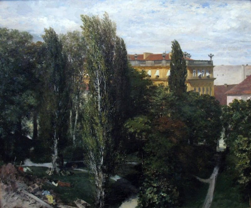 Prinssin Albertin palatsin puutarha - Adolph von Menzel