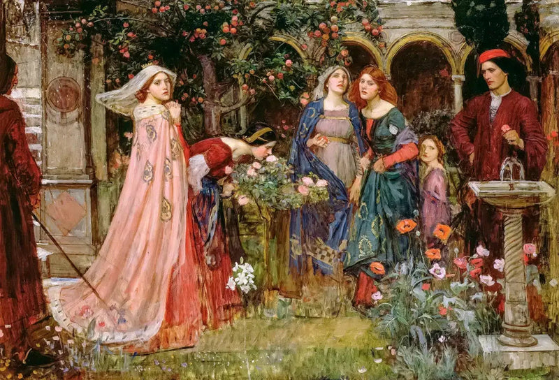 Lumottu puutarha - John William Waterhouse