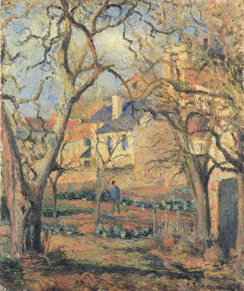 Puutarha L'Hermitagessa - Camille Pissarro