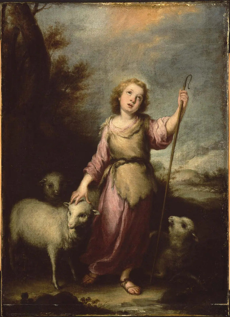 Nuori Kristus hyvä paimen - Bartolomé Esteban Murillo