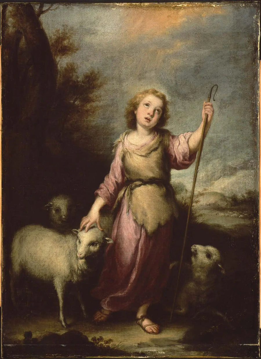 Nuori Kristus hyvä paimen - Bartolomé Esteban Murillo