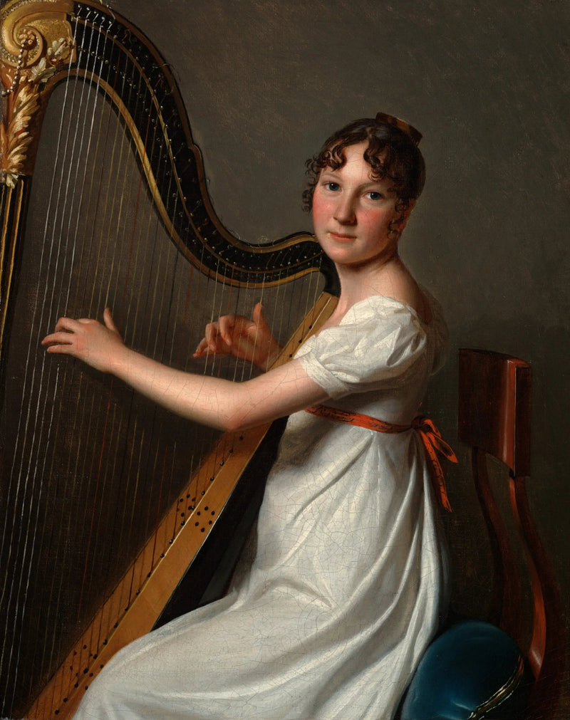 Nuori harpunsoittaja - Louis-Léopold Boilly