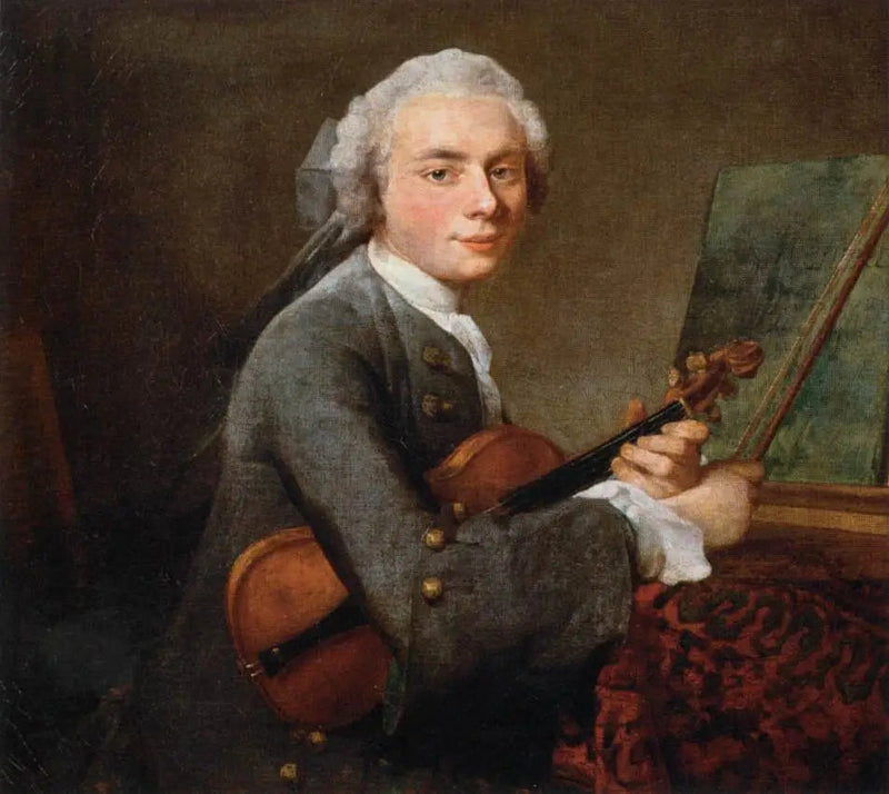 Nuori mies viulun kanssa - Jean Siméon Chardin