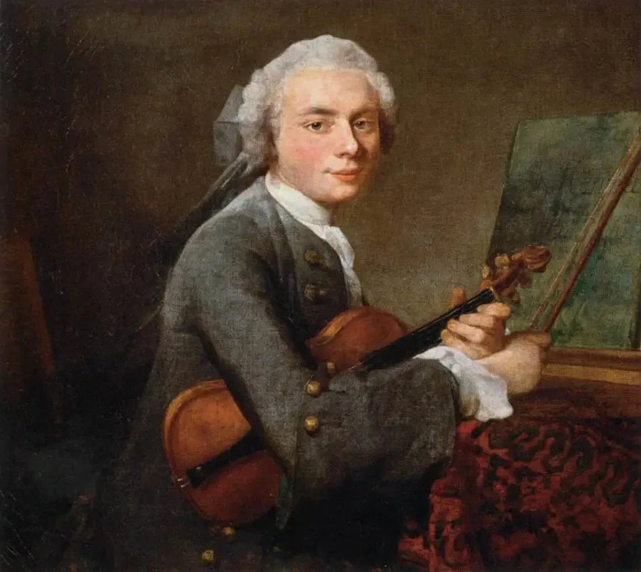 Nuori mies viulun kanssa - Jean Siméon Chardin