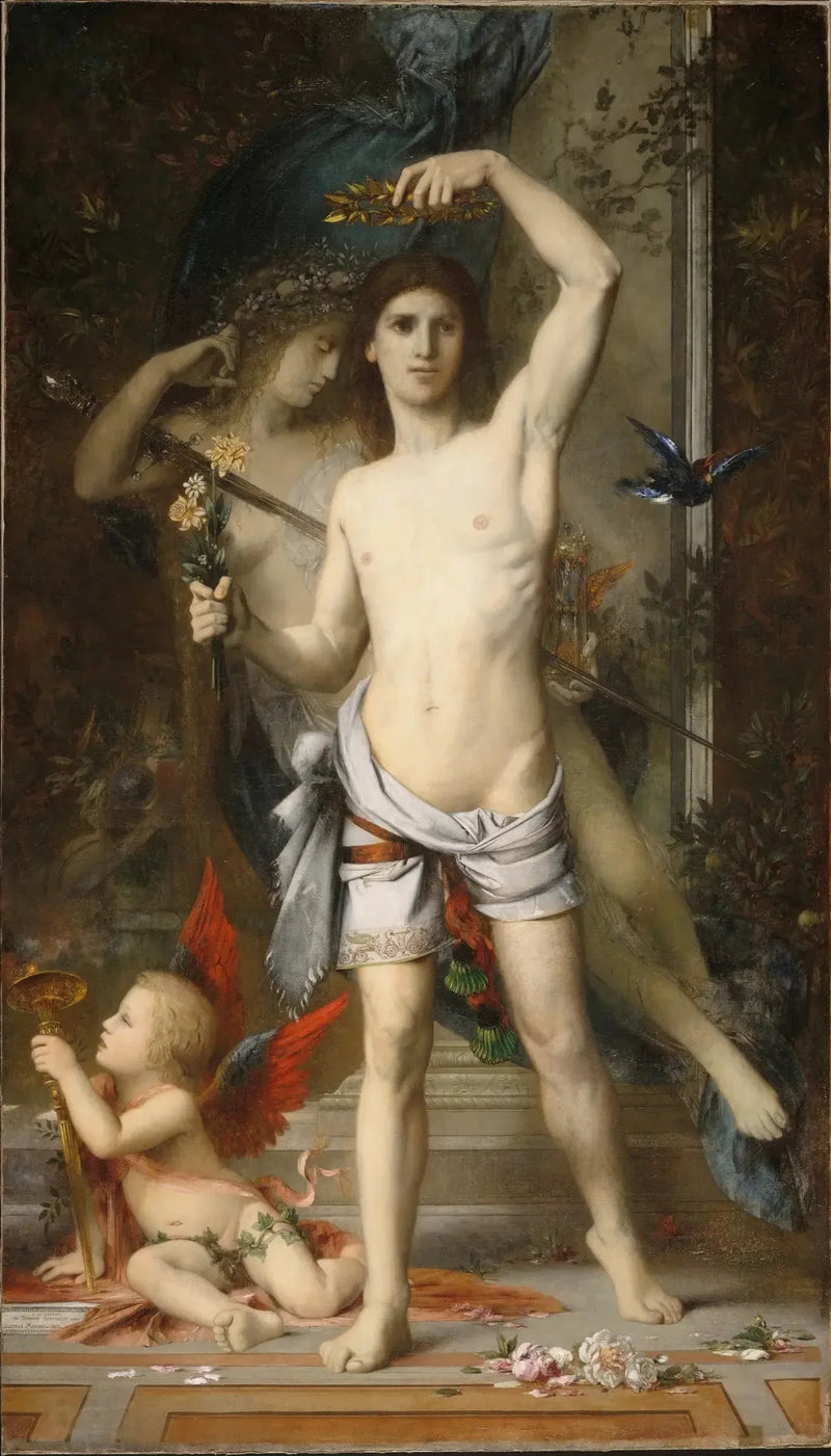Nuori mies ja kuolema - Gustave Moreau