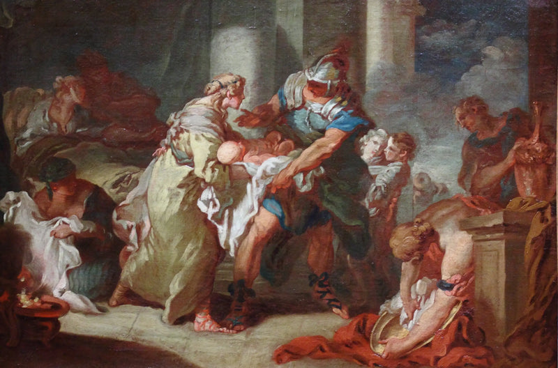 Nuori Pyrrhus pelastettu? - François Boucher