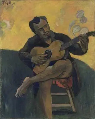 Kitaransoittaja, Francisco Durrion muotokuva - Paul Gauguin