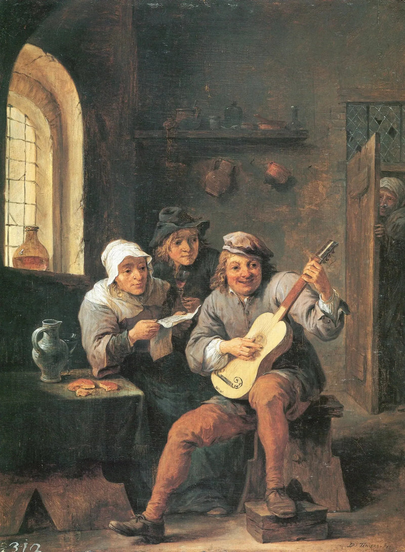 Harppupelaaja - David Teniers nuorempi