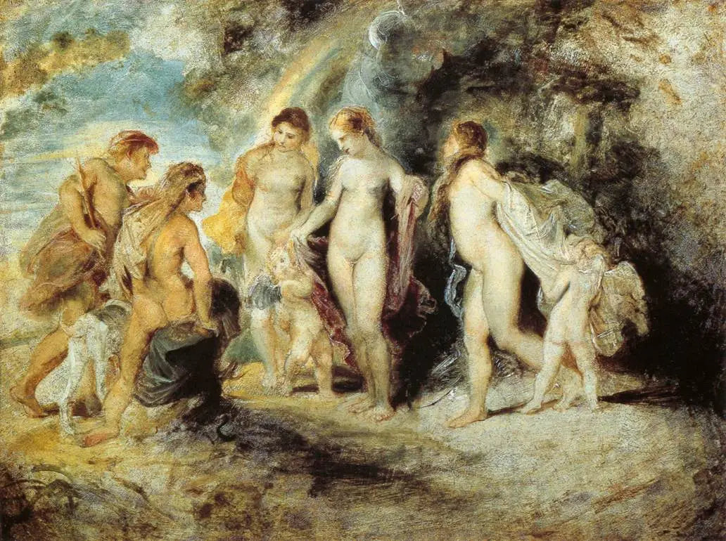 Le Jugement de Pâris - Peter Paul Rubens image 1 copie peinte à la main à l’huile