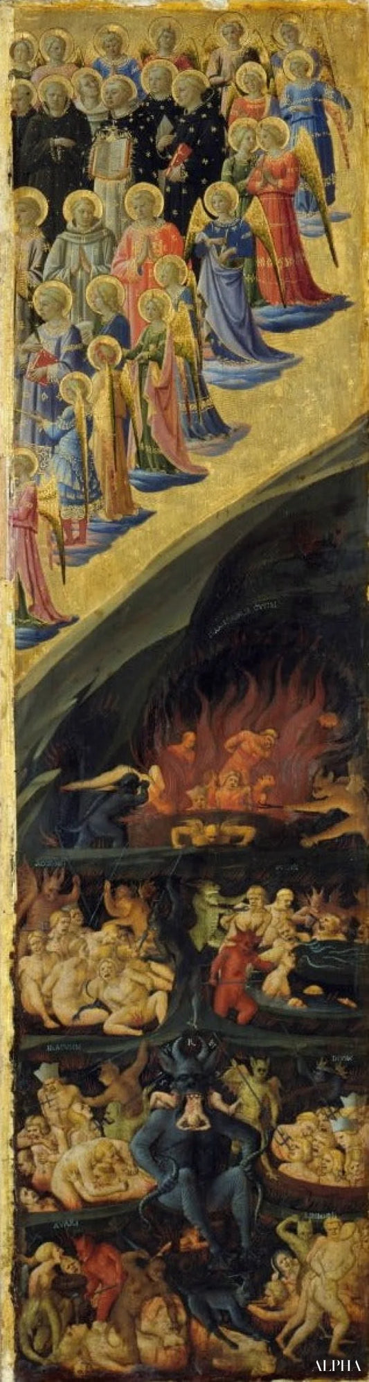 Tuomiopäivä (siipialttari, oikea paneeli) - Sandro Botticelli - Korkealaatuiset taulujen ja maalauksien reproduktiot