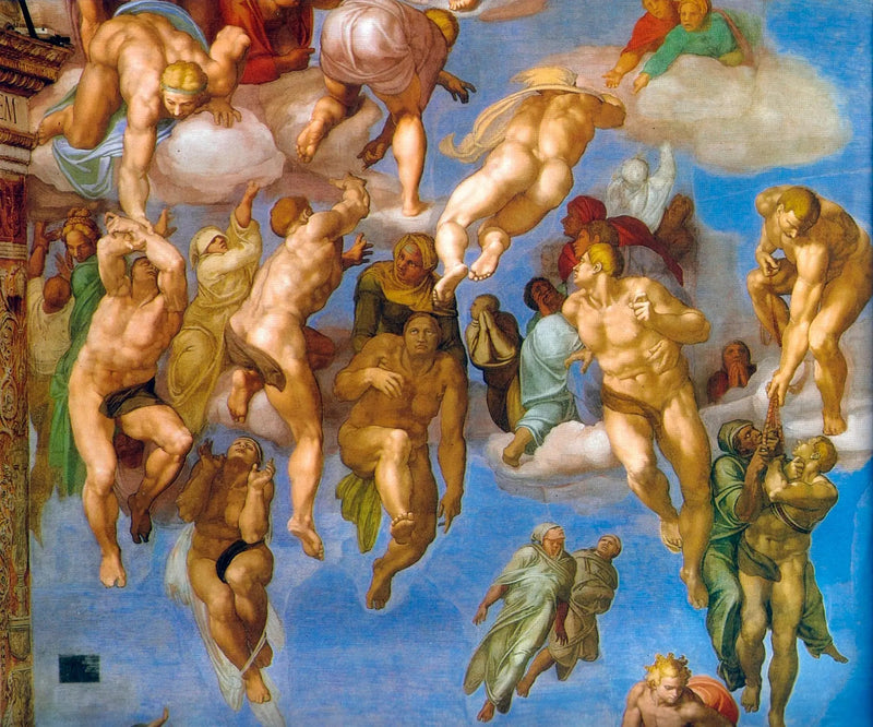 Viimeinen tuomio, yksityiskohta. - Michelangelo