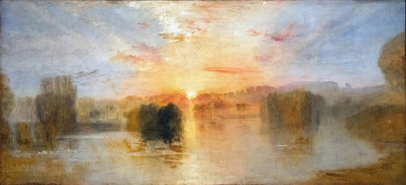 Järvi, Petworth, auringonlasku; Esimerkkitutkimus - J. M. W. Turner