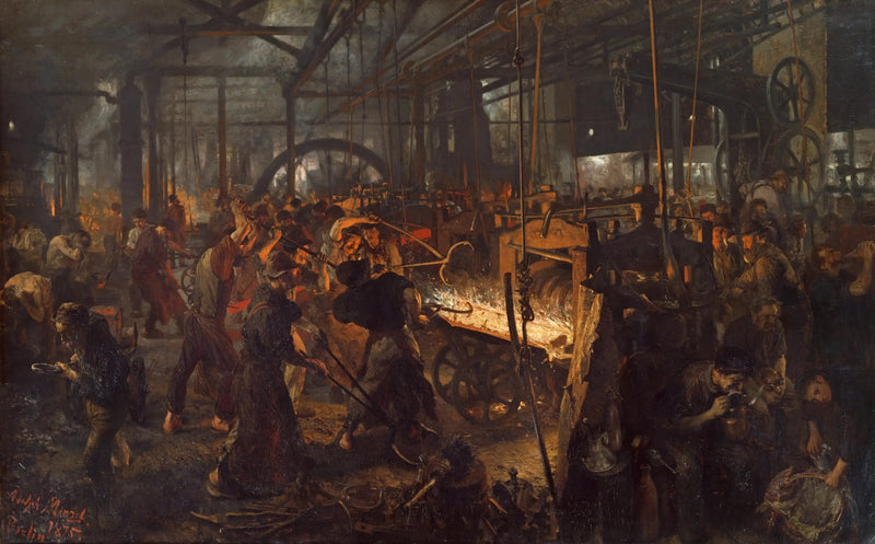 Rautainen laminoija - Adolph von Menzel