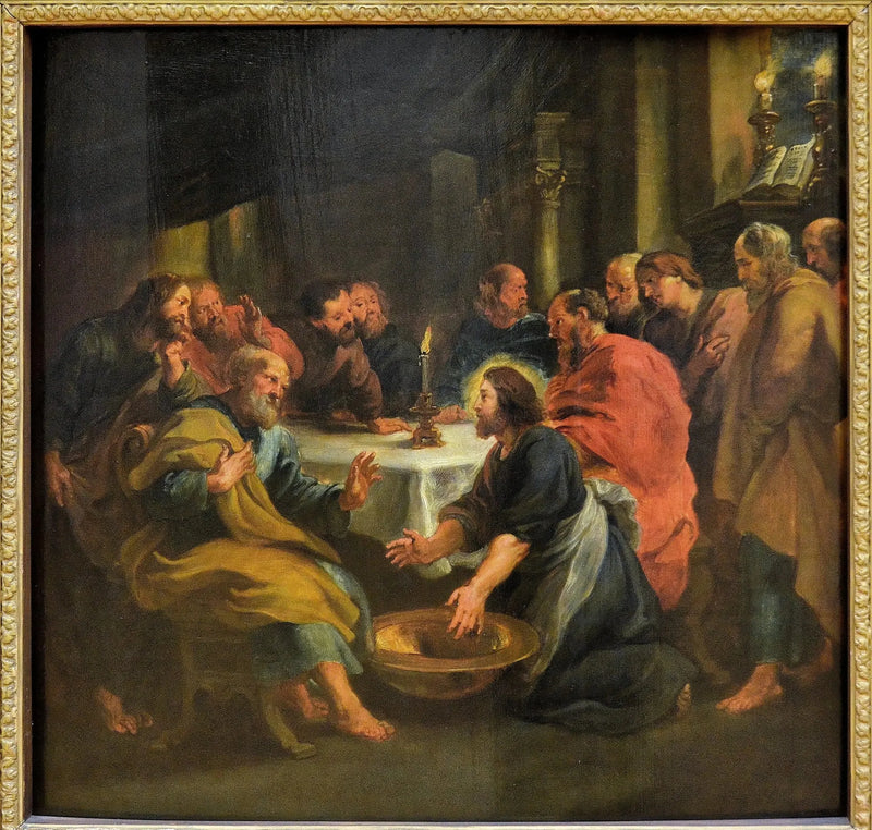 Jalkojen pesu - Peter Paul Rubens