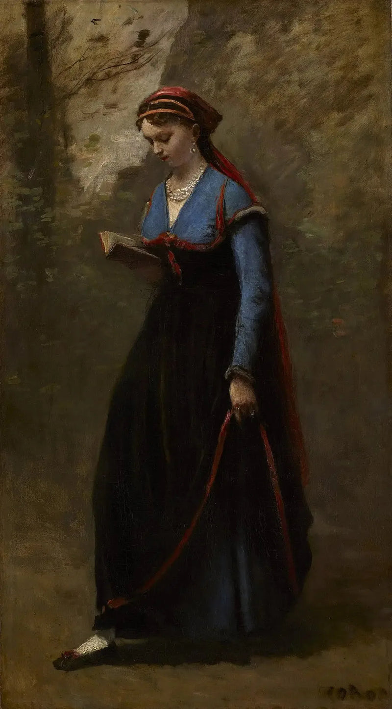 Lukija - Jean-Baptiste Camille Corot