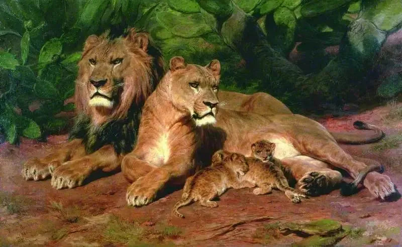 Leijona kotona - Rosa Bonheur